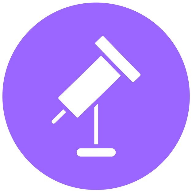 Diseño vectorial Estilo del icono del club de astronomía