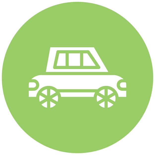 Diseño vectorial Estilo del icono del coche futuro