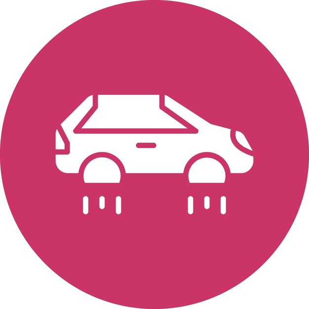 Diseño vectorial Estilo del icono del coche volador