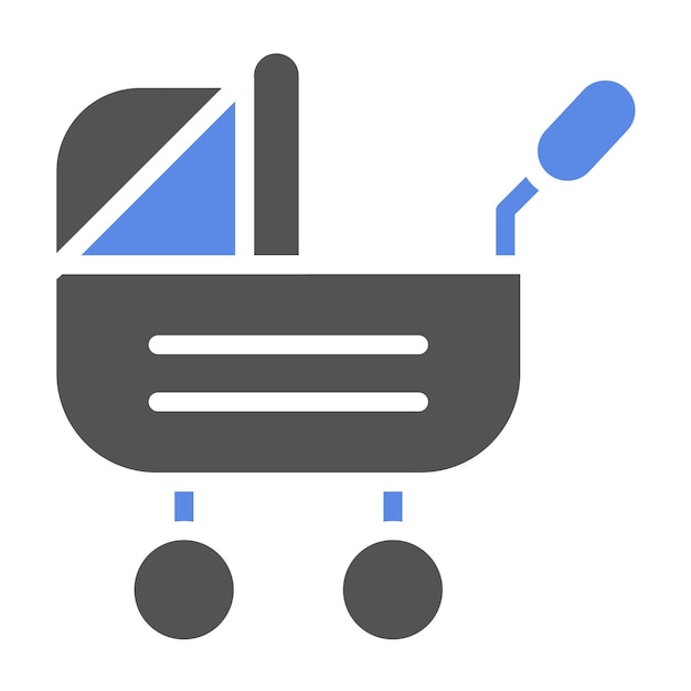 Diseño vectorial Estilo del icono del cochecito