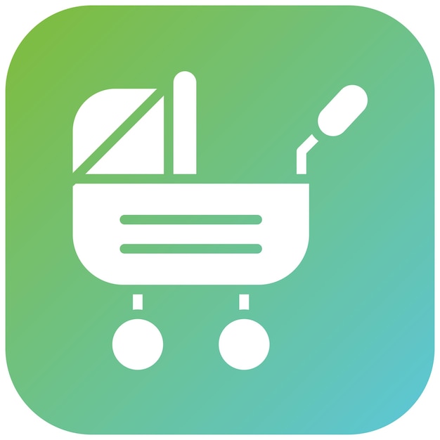 Diseño vectorial Estilo del icono del cochecito