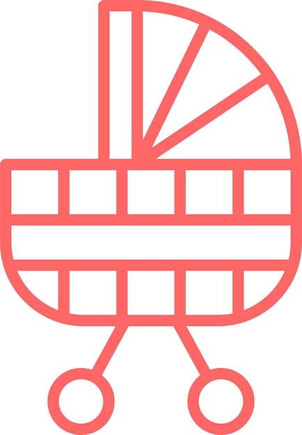 Diseño vectorial Estilo del icono del cochecito