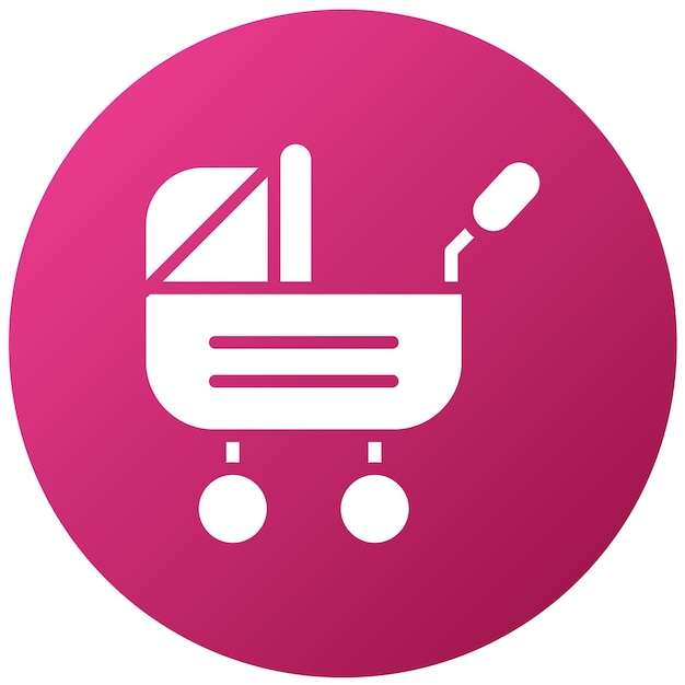 Diseño vectorial Estilo del icono del cochecito