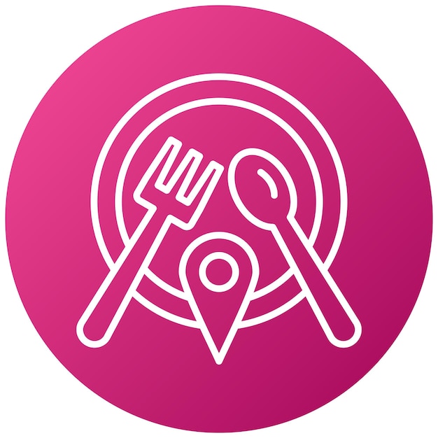 Diseño vectorial Estilo de icono de la cocina local