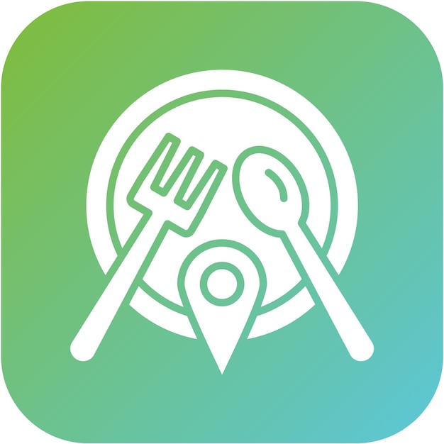 Diseño vectorial Estilo de icono de la cocina local