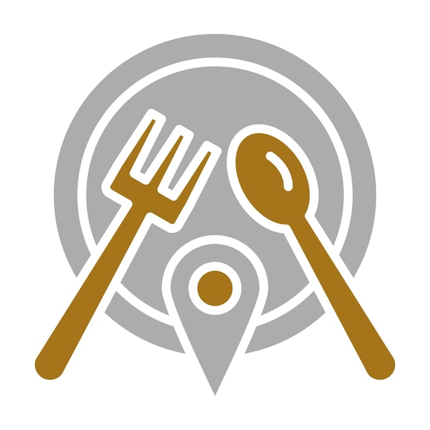 Diseño vectorial Estilo de icono de la cocina local