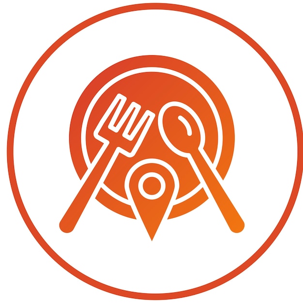 Diseño vectorial Estilo de icono de la cocina local