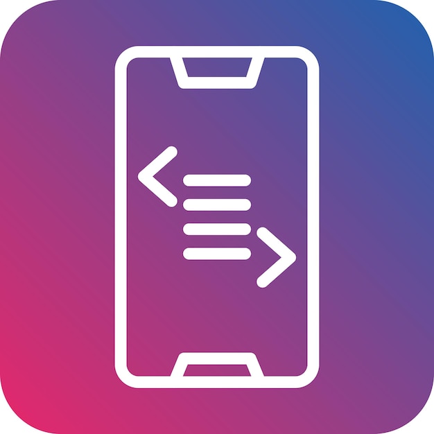 Diseño vectorial Estilo de icono de codificación de teléfonos inteligentes