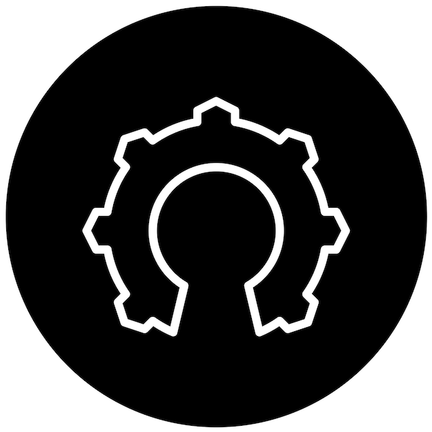Diseño vectorial Estilo de icono de código abierto