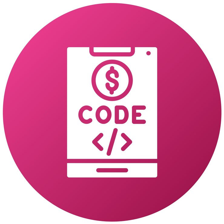 Vector diseño vectorial estilo del icono del código de pago