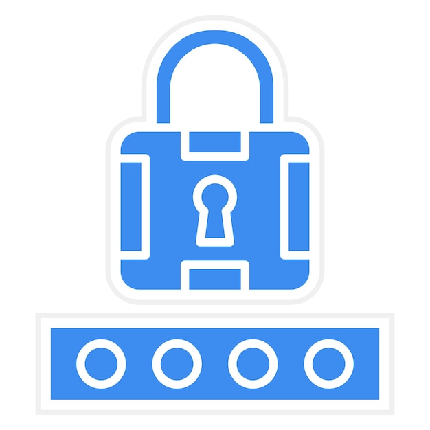 Diseño vectorial Estilo del icono del código pin