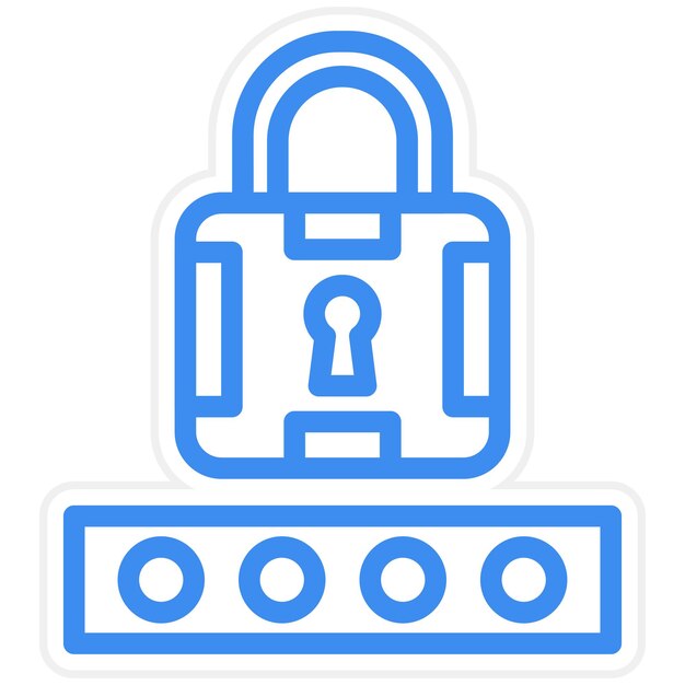 Diseño vectorial Estilo del icono del código pin