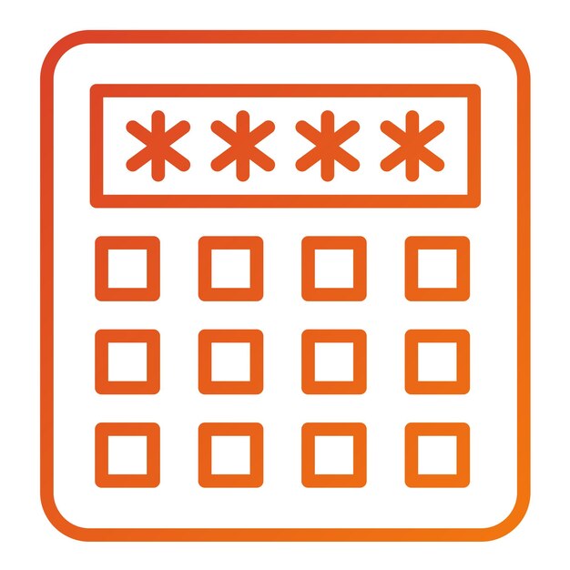 Diseño vectorial Estilo del icono del código pin
