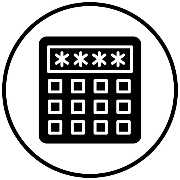 Diseño vectorial Estilo del icono del código pin