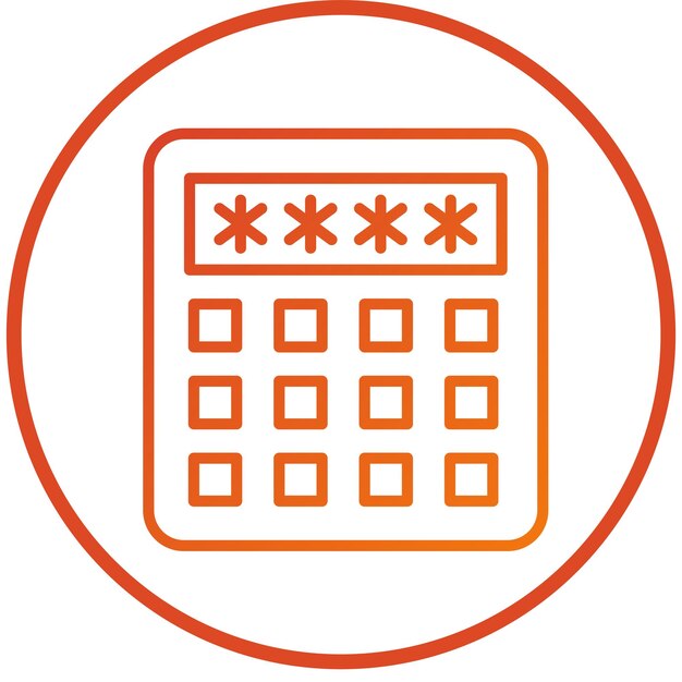 Diseño vectorial Estilo del icono del código pin
