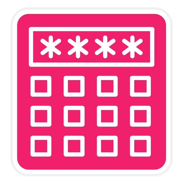 Diseño vectorial Estilo del icono del código pin