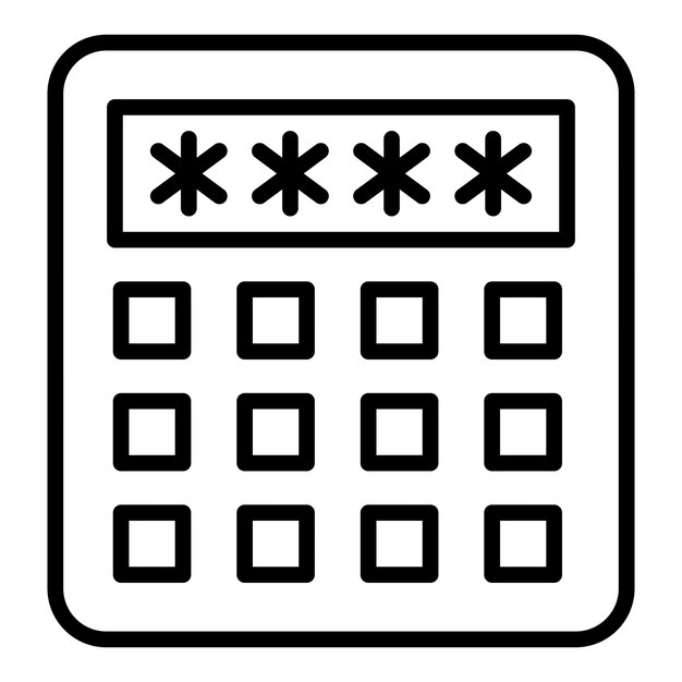 Diseño vectorial Estilo del icono del código pin