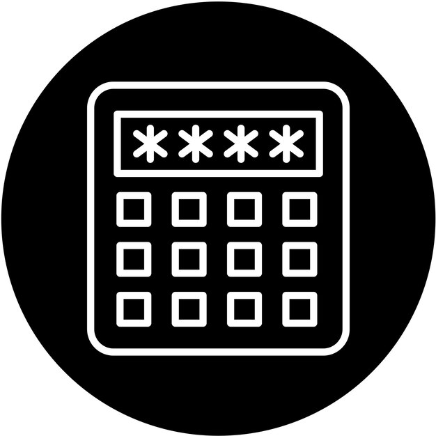 Diseño vectorial Estilo del icono del código pin