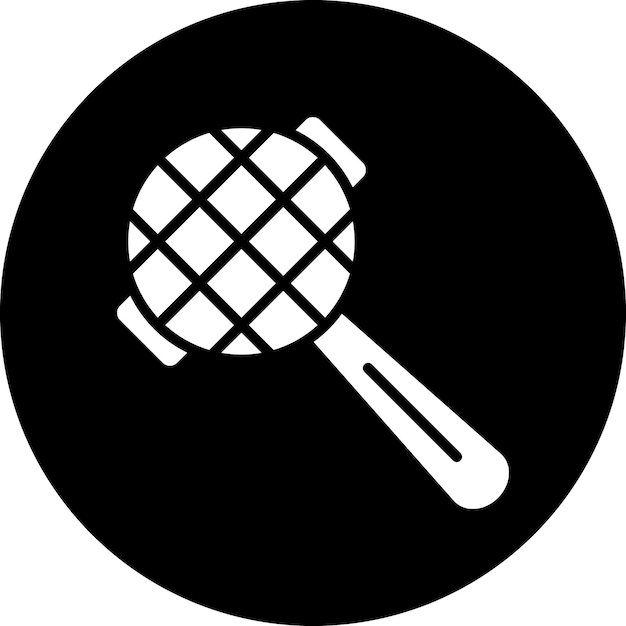 Diseño vectorial del estilo del icono del colador de té