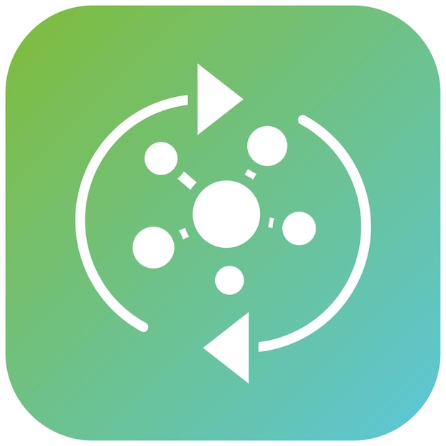 Diseño vectorial Estilo del icono de colágeno