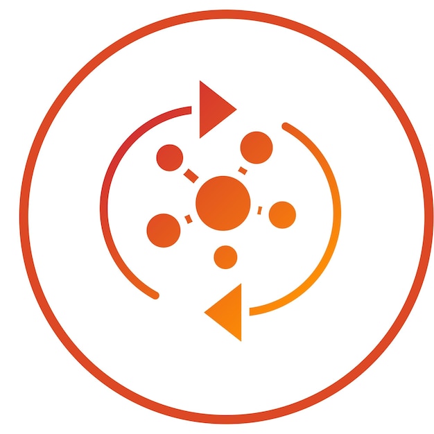 Diseño vectorial Estilo del icono de colágeno