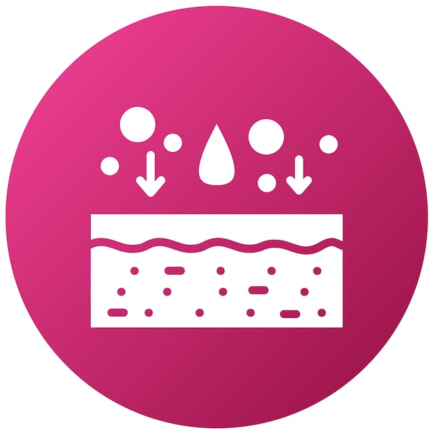Diseño vectorial Estilo del icono de colágeno