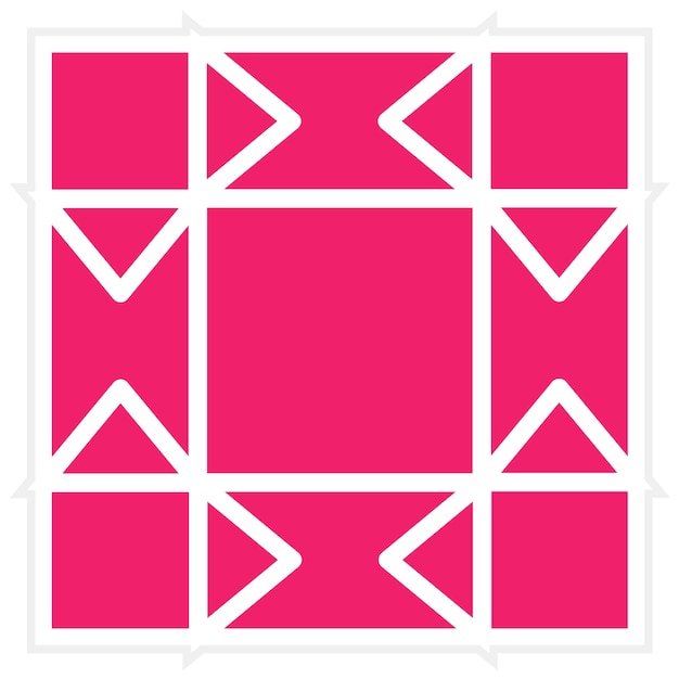 Diseño vectorial de estilo de icono de colchón de patchwork