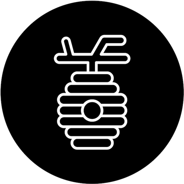Diseño vectorial Estilo del icono de la colmena