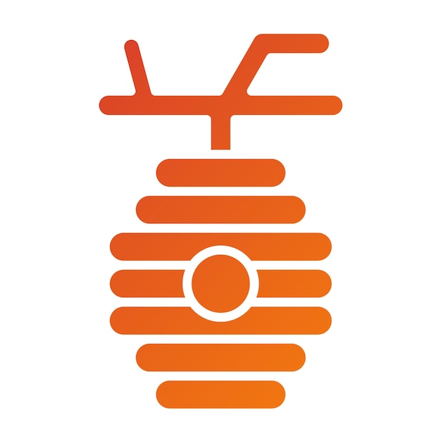 Diseño vectorial Estilo del icono de la colmena