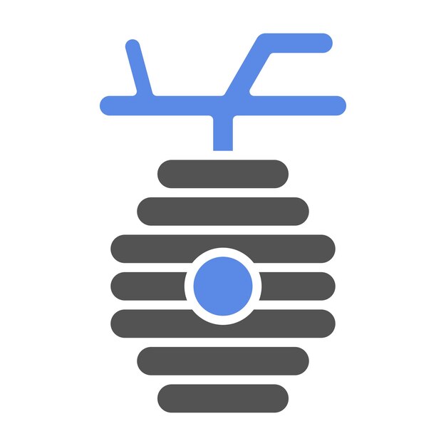 Diseño vectorial Estilo del icono de la colmena
