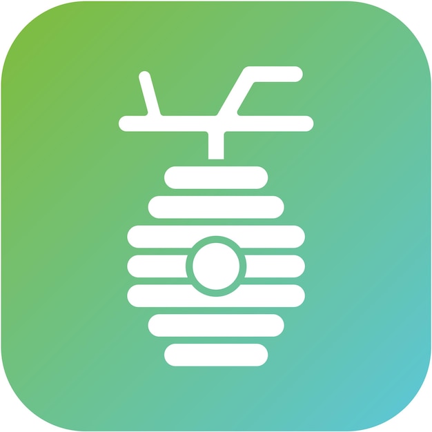 Diseño vectorial Estilo del icono de la colmena