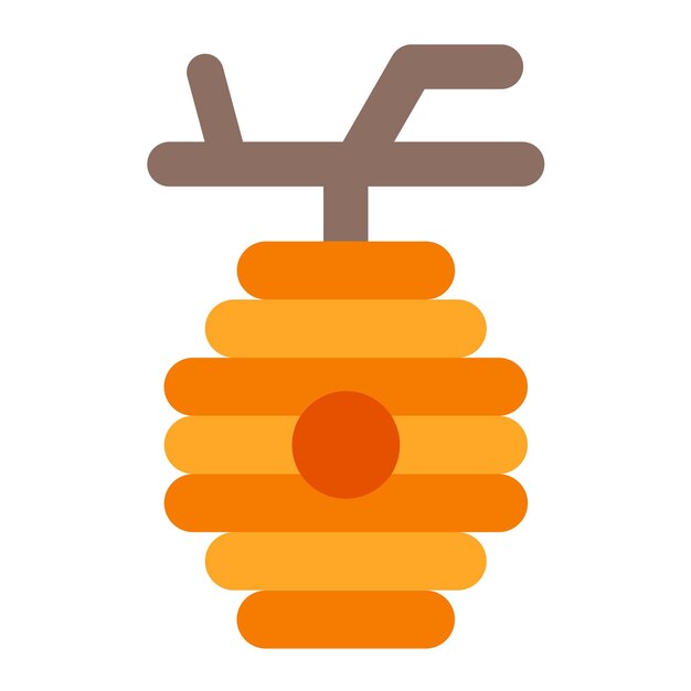 Diseño vectorial Estilo del icono de la colmena