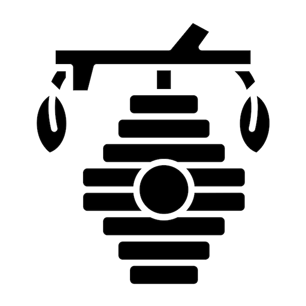 Diseño vectorial Estilo del icono de la colmena