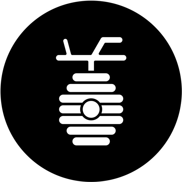 Diseño vectorial Estilo del icono de la colmena