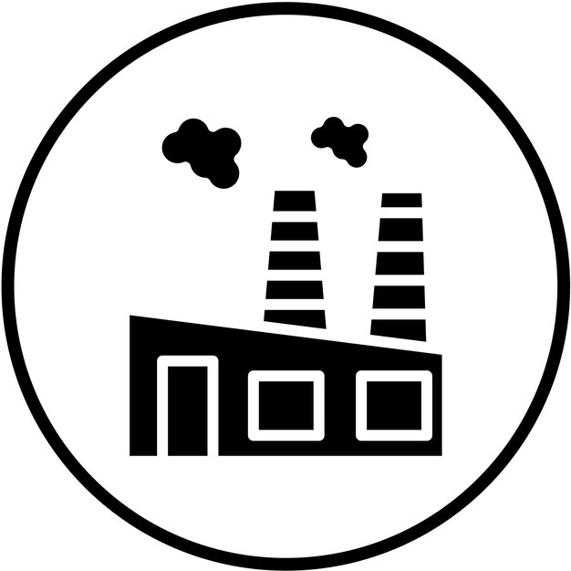 Diseño vectorial Estilo del icono de los combustibles fósiles