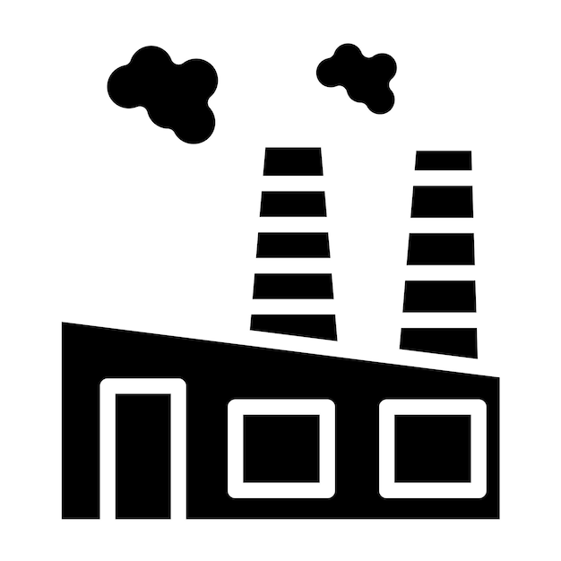 Diseño vectorial Estilo del icono de los combustibles fósiles