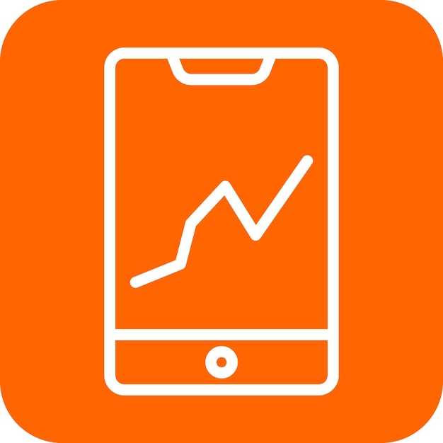 Diseño vectorial Estilo del icono de comercio móvil