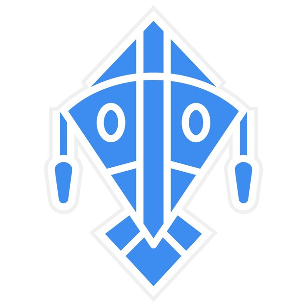 Diseño vectorial Estilo del icono de la cometa