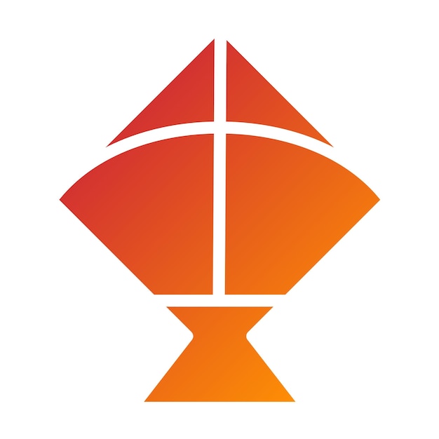 Diseño vectorial Estilo del icono de la cometa
