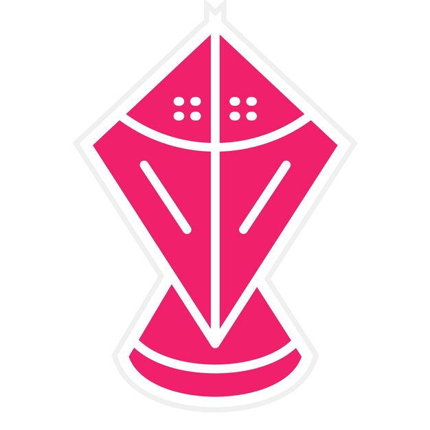 Diseño vectorial Estilo del icono de la cometa