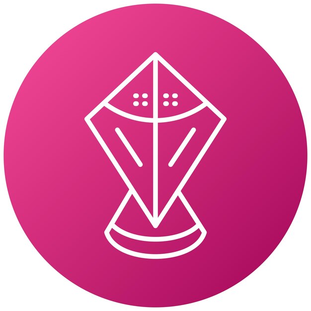Diseño vectorial Estilo del icono de la cometa