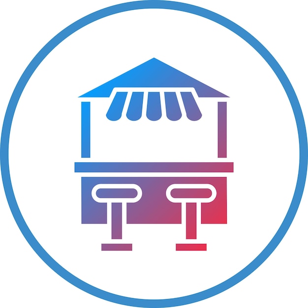 Diseño vectorial de estilo de icono de comida callejera