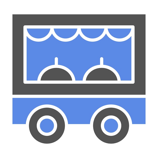Diseño vectorial de estilo de icono de comida callejera