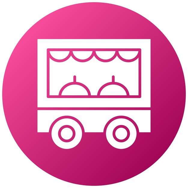 Diseño vectorial de estilo de icono de comida callejera
