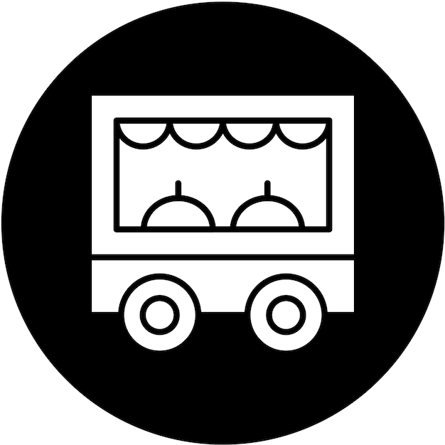 Diseño vectorial de estilo de icono de comida callejera
