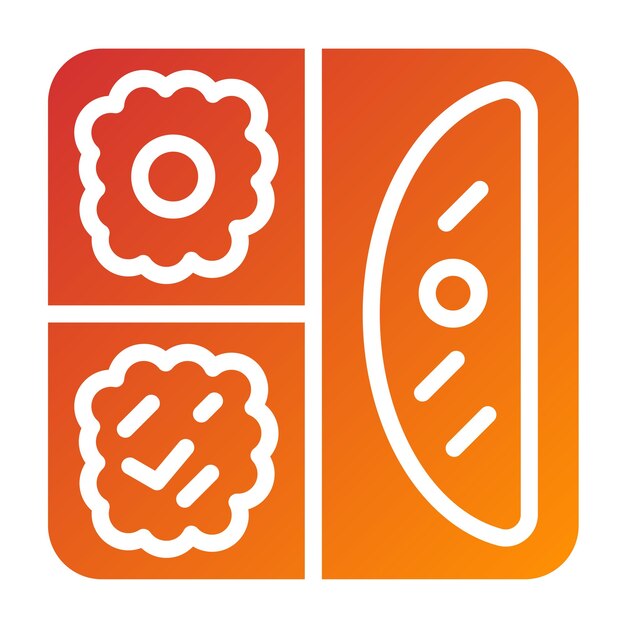Diseño vectorial Estilo de icono de comida de la cárcel