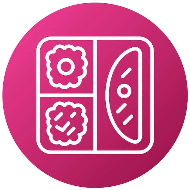 Diseño vectorial Estilo de icono de comida de la cárcel