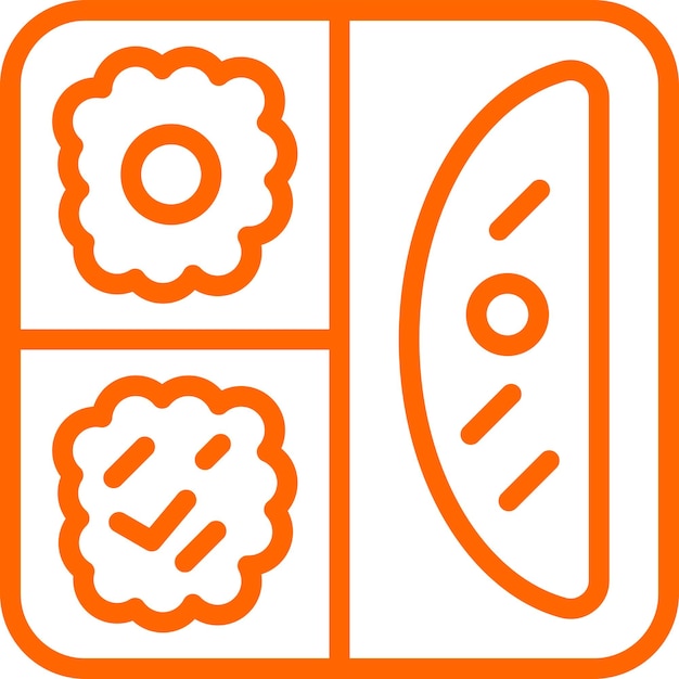 Diseño vectorial Estilo de icono de comida de la cárcel