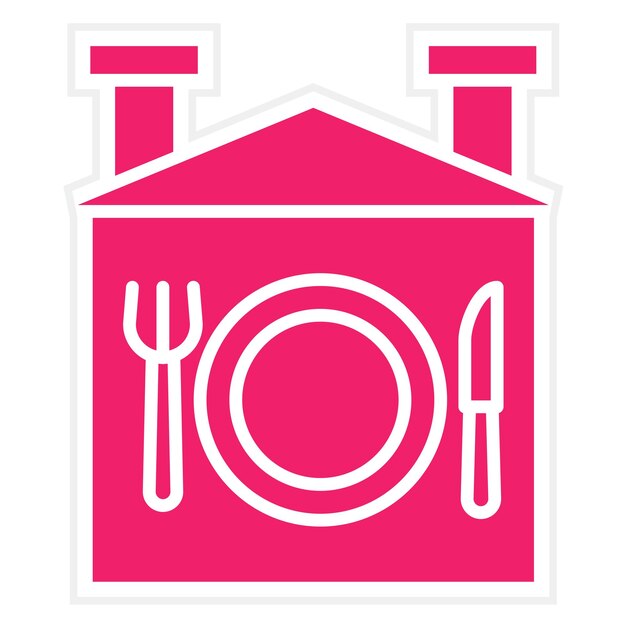 Diseño vectorial Estilo de icono de comida casera