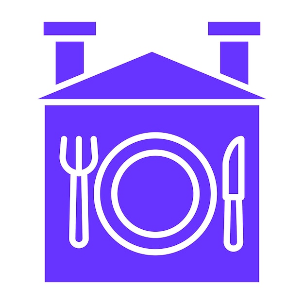 Diseño vectorial Estilo de icono de comida casera